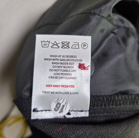 Nwt Peachy Den Lennox Trousers Pinstripe Led Medium - Picture 9 of 11